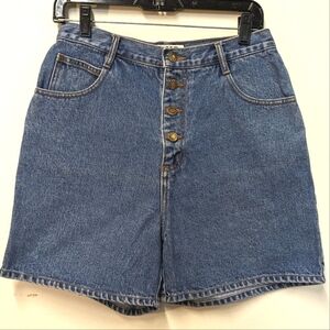 Vintage Super High Rise Button Fly Denim Shorts 80s Falls Creek 11